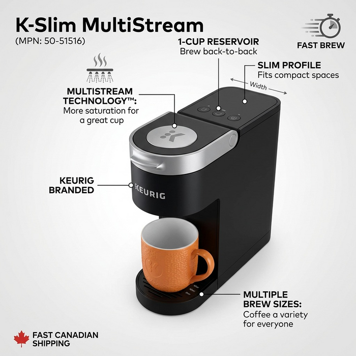 Keurig Brewer - Keur Brwr Kslm Black Mltstrm Ca – Coffee Machines | Keurig Canada Inc.
