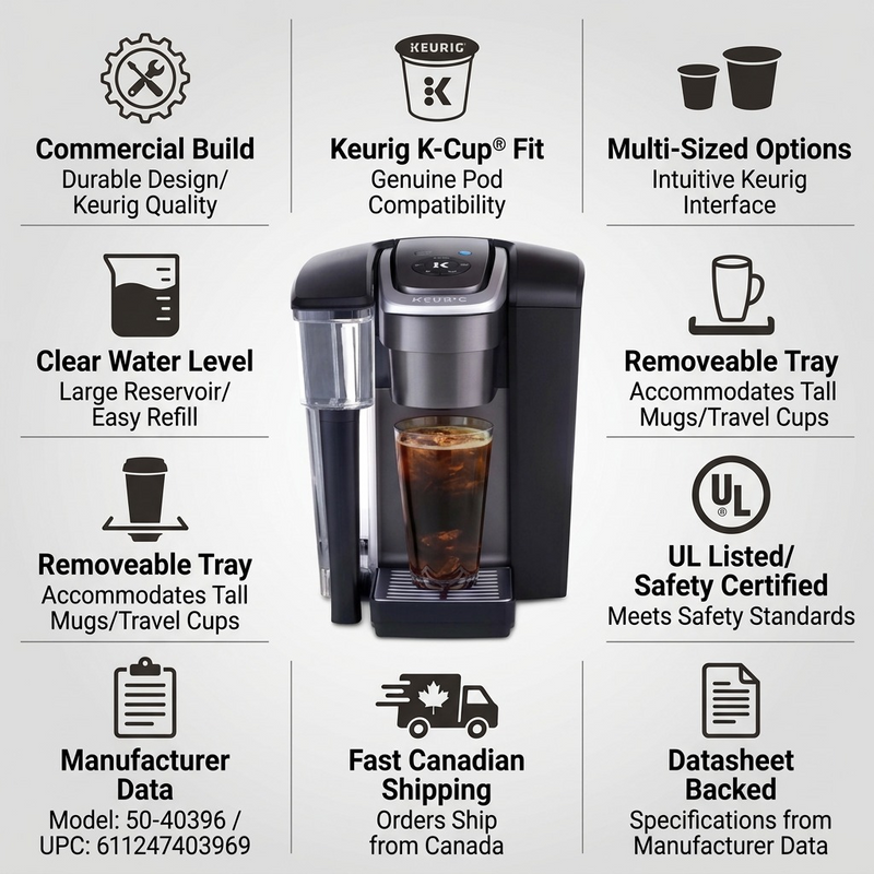 Keurig Brewer (Commercial) - Keur Brwr K1550 Commercial Ca – Coffee Machines | Keurig Canada Inc.