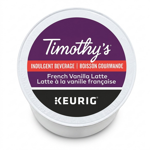 COFFEE-K CUP TIMOTHY'S FRENCH VANILLA LATTE (06717) 24/BX – K-Cups | Keurig Canada Inc.