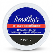 COFFEE-K CUP TIMOTHY'S BREAKFAST BLEND LIGHT ROAST-06771 24/BX – K-Cups | Keurig Canada Inc.