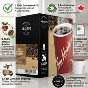 COFFEE-K CUP TIM HORTONS 100% COLOMBIAN-11309 24/BX – K-Cups | Keurig Canada Inc.