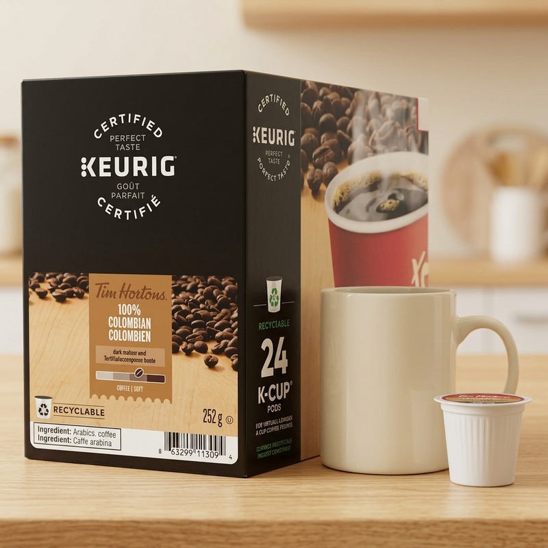 COFFEE-K CUP TIM HORTONS 100% COLOMBIAN-11309 24/BX – K-Cups | Keurig Canada Inc.