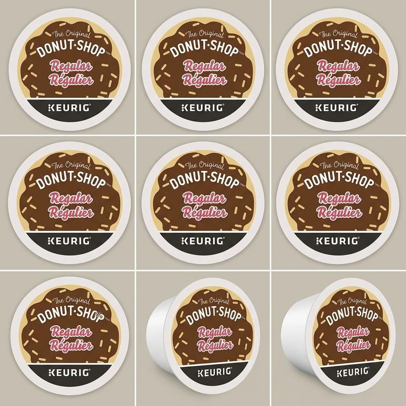COFFEE-K CUP DONUT SHOP ORIGINAL MEDIUM ROAST, REGULAR-32095 24/BX – K-Cups | Keurig Canada Inc.
