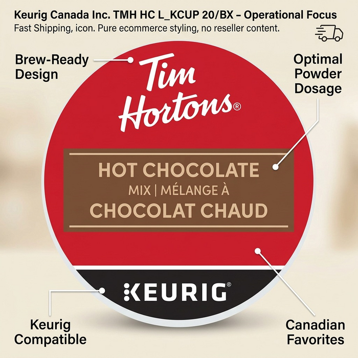 HOT CHOCOLATE-K CUP TIM HORTONS 20/BX – K-Cups | Keurig Canada Inc.