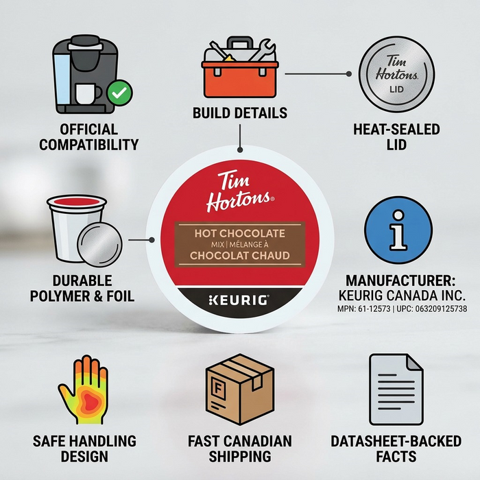 HOT CHOCOLATE-K CUP TIM HORTONS 20/BX – K-Cups | Keurig Canada Inc.