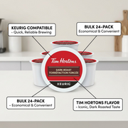 COFFEE-K CUP TIM HORTONS DARK ROAST (11307) 24/BX – K-Cups | Keurig Canada Inc.