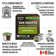 COFFEE-K CUP VAN HOUTTE HONDURAS EXTRA BOLD MEDIUM ROAST 20/BX – K-Cups | Keurig Canada Inc.
