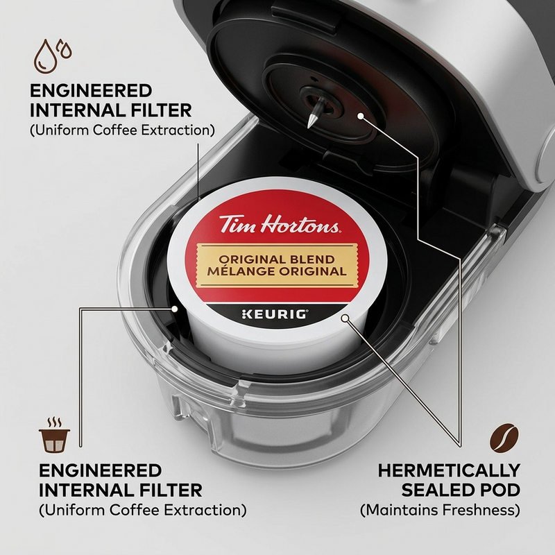 COFFEE-K CUP TIM HORTONS ORIGINAL BLEND MEDIUM ROAST-349469 24/BX – K-Cups | Keurig Canada Inc.