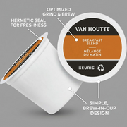 COFFEE-K CUP VAN HOUTTE BREAKFAST BLEND (19717) 24/BX – K-Cups | Keurig Canada Inc.