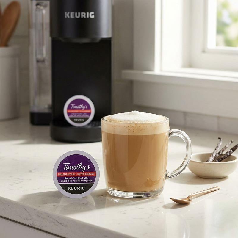 COFFEE-K CUP TIMOTHY'S FRENCH VANILLA LATTE (06717) 24/BX – K-Cups | Keurig Canada Inc.