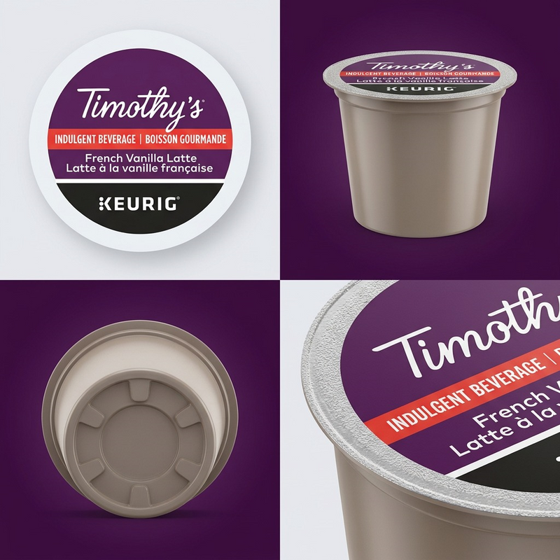 COFFEE-K CUP TIMOTHY'S FRENCH VANILLA LATTE (06717) 24/BX – K-Cups | Keurig Canada Inc.