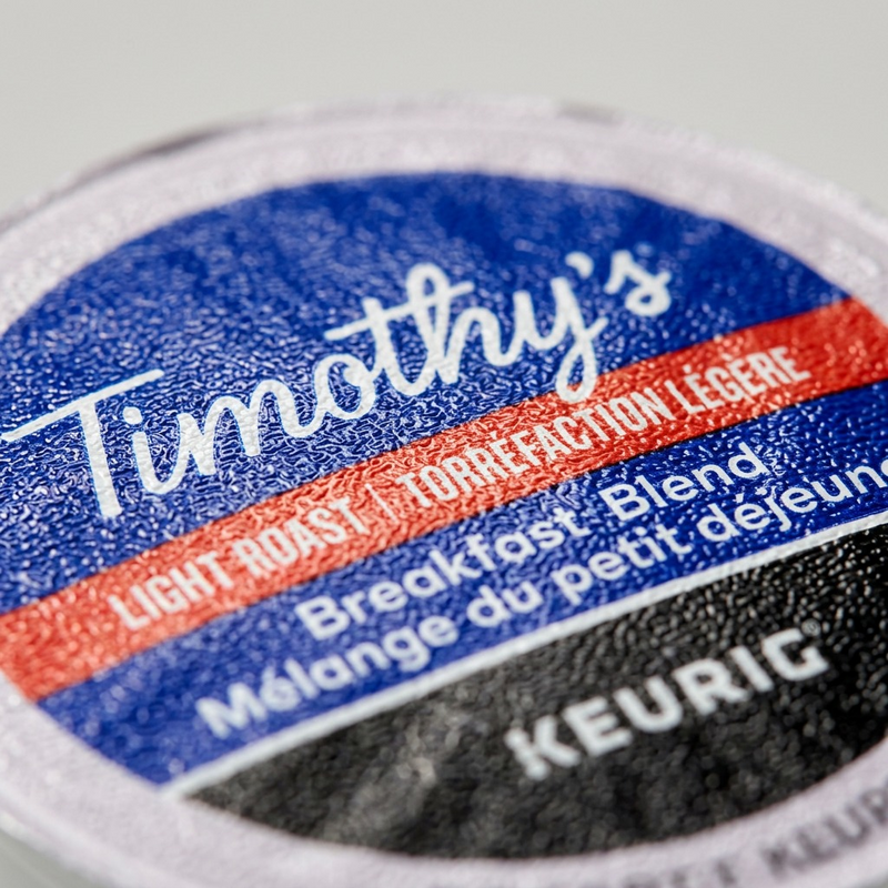 COFFEE-K CUP TIMOTHY'S BREAKFAST BLEND LIGHT ROAST-06771 24/BX – K-Cups | Keurig Canada Inc.