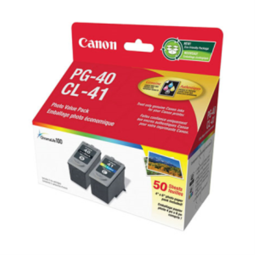 Canon PG-40/CL-41 Ink Value Pack w. 50SH Photo Paper – Papers | Canon