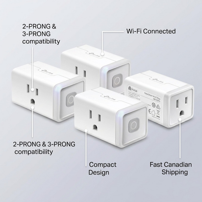 Kasa Smart Wi-Fi Plug Lite, 4 pack – Smart Home Electronics | TP-Link