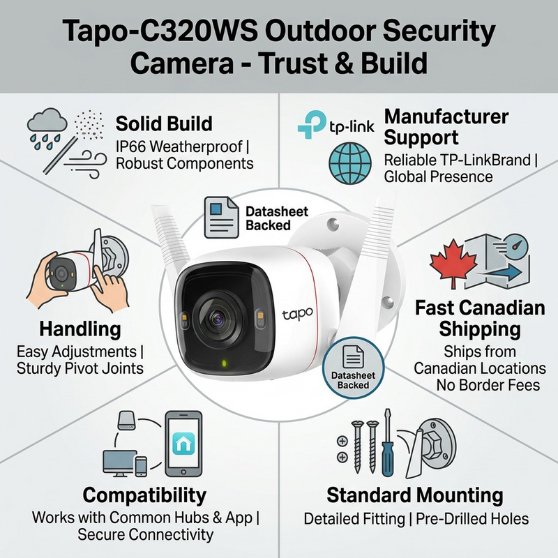 Outdoor Security Wi-Fi Camera – Smart Home Electronics | TP-Link