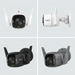 A grid showing the e-commerce camera in four variants: white, black, and two shades of grey.