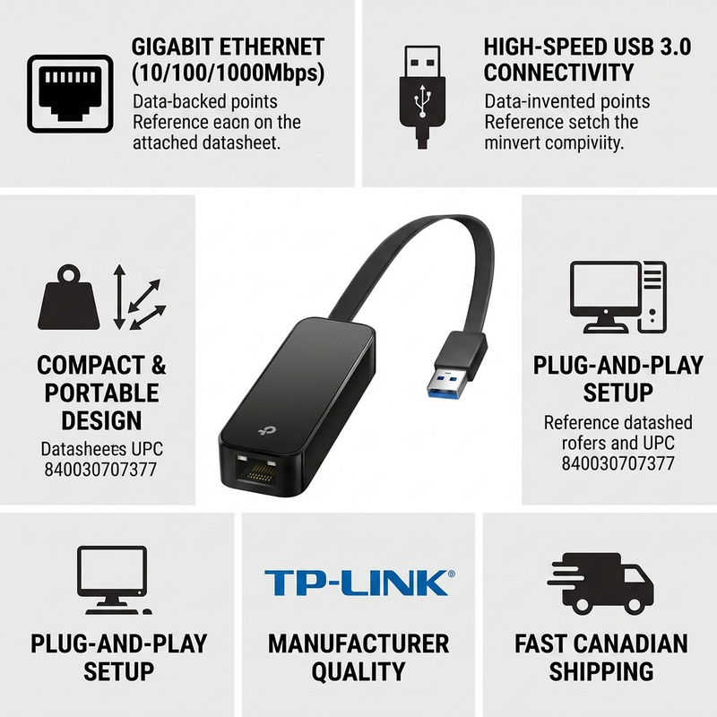 USB 3.0 to Gigabit Ethernet Network Adapter – USB Converter | TP-Link