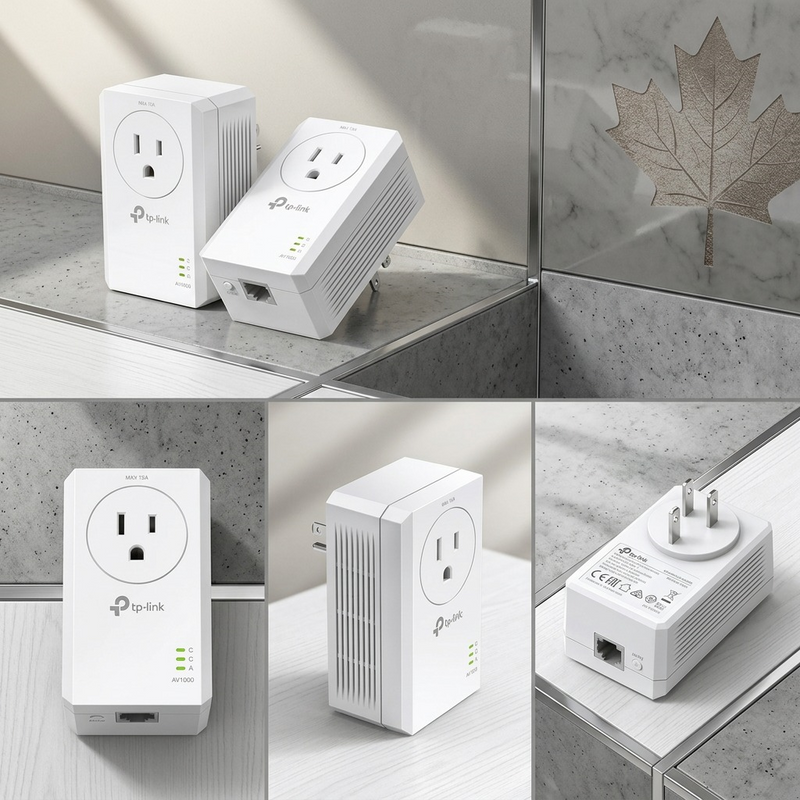 AV1000 Gigabit Passthrough Powerline Starter Kit – Powerline Ethernet Adapter | TP-Link