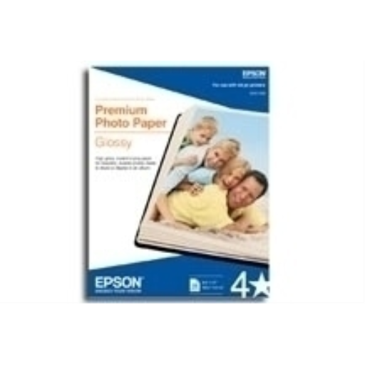 S041465 PREMIUM GLOSSY PHOTO PAPER 8X10 20/PK (BILINGUAL) – Papers | Epson