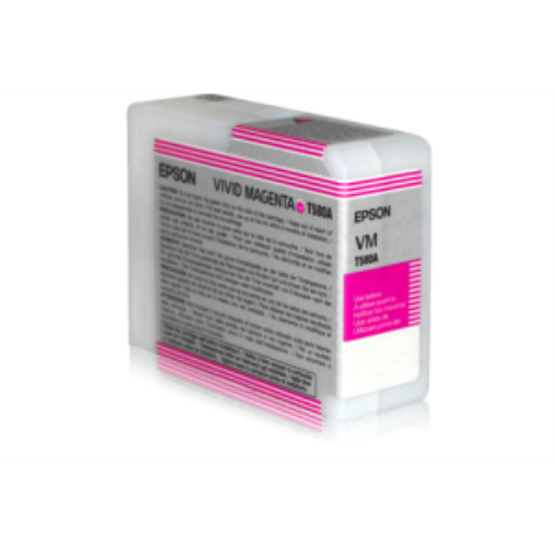 Epson T580A00 UltraChrome Vivid Magenta Ink for Stylus Pro 3880 – 80 mL