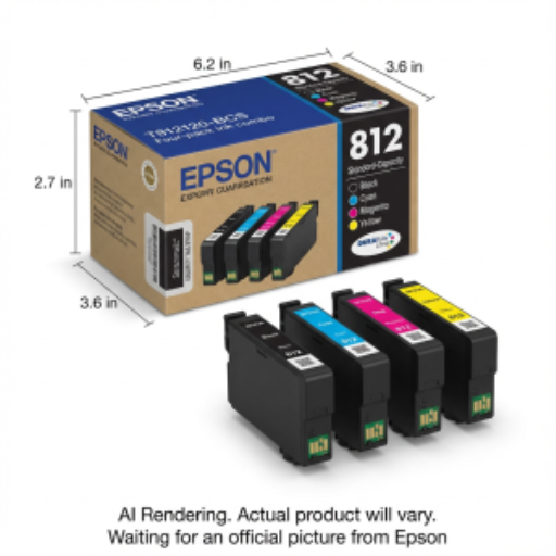 Epson T812120-BCS Genuine Standard-Capacity CMYK Ink Cartridge Combo