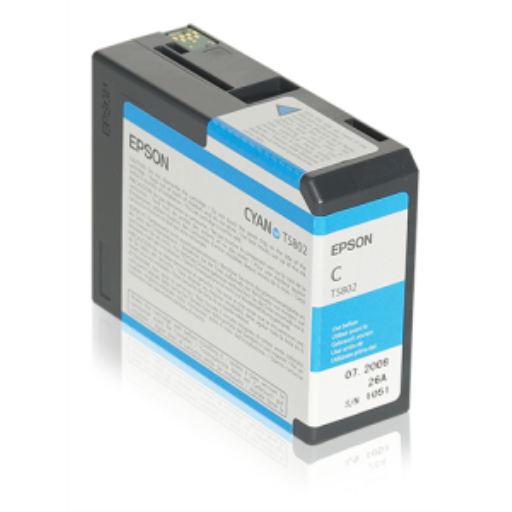 Epson T580200 UltraChrome Cyan Ink for Stylus Pro 3800 – 80 mL