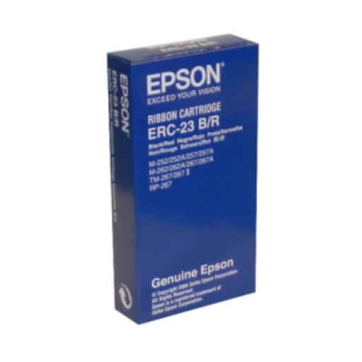 Epson ERC-23BR Black/Red Ribbon Cartridge (ERC23, RP267)