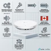 Omada BE11000 Ceiling Mount Tri-Band Wi-Fi 7 Access Point
