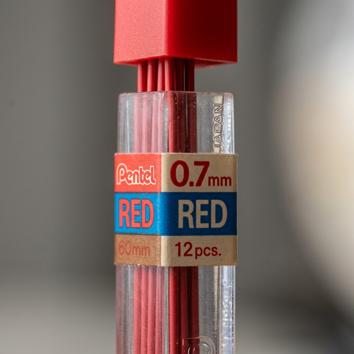 Refill Lead Red (0.7mm) Medium, 12 Leads per Tube – Colour Lead Refills | Pentel Stationery of Canada Ltd.