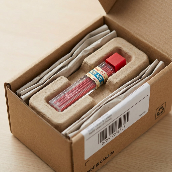 Refill Lead Red (0.7mm) Medium, 12 Leads per Tube – Colour Lead Refills | Pentel Stationery of Canada Ltd.