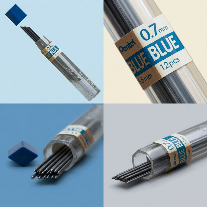 Refill Lead Blue (0.7mm) Medium, 12 Leads per Tube – Colour Lead Refills | Pentel Stationery of Canada Ltd.