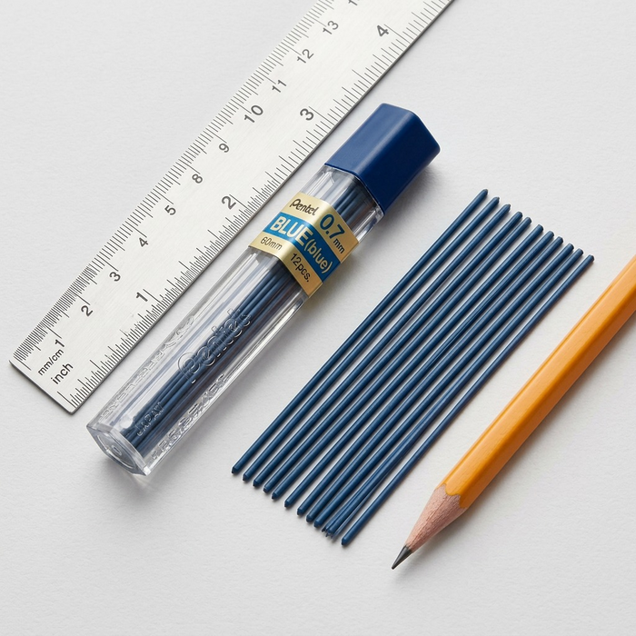 Refill Lead Blue (0.7mm) Medium, 12 Leads per Tube – Colour Lead Refills | Pentel Stationery of Canada Ltd.