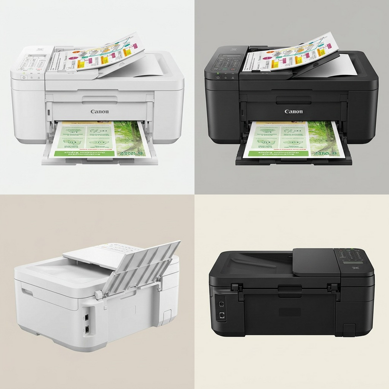 Canon 5074C023 PIXMA TR4720 Wireless All-in-One Printer – White