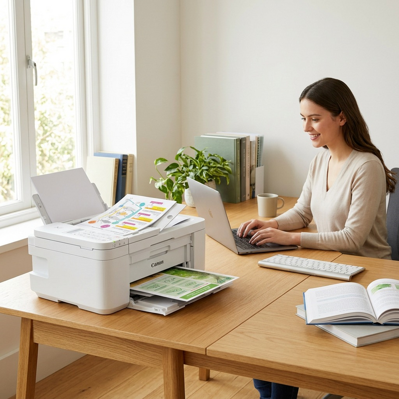 Canon 5074C023 PIXMA TR4720 Wireless All-in-One Printer – White