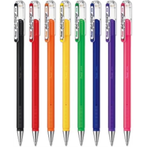 Mattehop Gel 1.0mm 8DZ Display Assorted – Gel Roller Pen | Pentel Stationery of Canada Ltd.