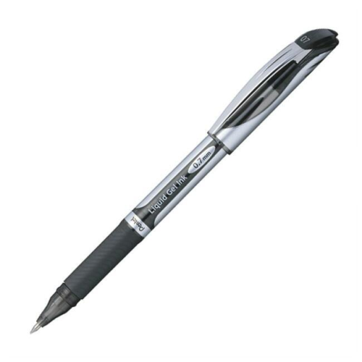 EnerGel Liquid Gel Pen, (0.7mm) Metal Tip, Capped, Black Ink – Gel Roller Pen | Pentel Stationery of Canada Ltd.