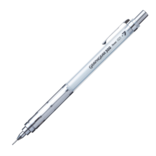 GraphGear 300 Mechancial Drafting Pencil (0.7mm), White Accents – Mechanical Pencil | Pentel Stationery of Canada Ltd.