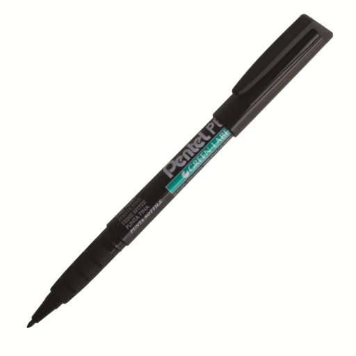 Green Label Permanent Marker (2.0mm), Bullet Tip, Black Ink – Permanent Marker | Pentel Stationery of Canada Ltd.