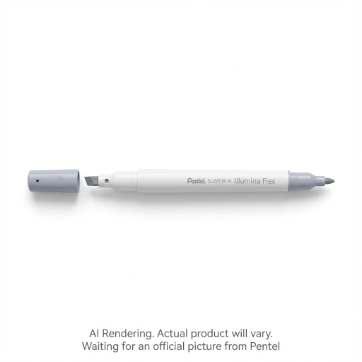 Illumina Flex Liquid Highlighter, Dual Tip - Chisel and Bullet, Pastel Grey – Highlighter | Pentel Stationery of Canada Ltd.