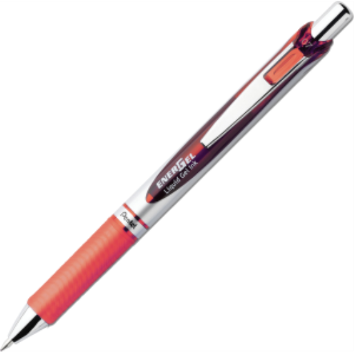 EnerGel Retractable Gel Roller, (0.7mm) Metal Tip, Orange Ink – Gel Roller Pen | Pentel Stationery of Canada Ltd.