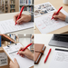 Wow! Retractable Ballpoint Pen, (1.0mm) Medium Tip, Red Ink – Ballpoint Pen | Pentel Stationery of Canada Ltd.