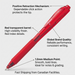 Wow! Retractable Ballpoint Pen, (1.0mm) Medium Tip, Red Ink – Ballpoint Pen | Pentel Stationery of Canada Ltd.