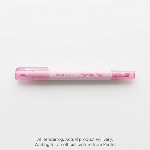 Illumina Flex Liquid Highlighter, Dual Tip - Chisel and Bullet, Pastel Pink – Highlighter | Pentel Stationery of Canada Ltd.