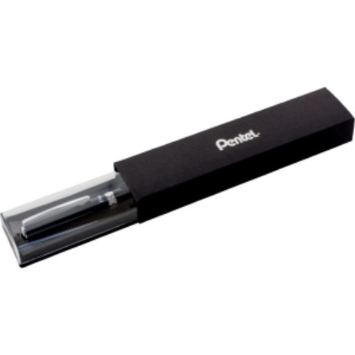 Sterling (0.7mm) Black Barrel, Black Ink, 1PC with Gift Case – Gel Roller Pen | Pentel Stationery of Canada Ltd.