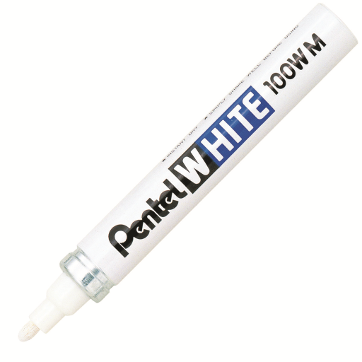 White Permanent Marker, Medium Point (3.9mm) – Permanent Marker | Pentel Stationery of Canada Ltd.