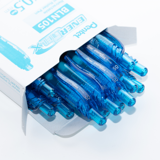 EnerGel-X Retractable Gel Roller, (0.5mm) Needle Tip, Sky Blue Ink – Gel Roller Pen | Pentel Stationery of Canada Ltd.
