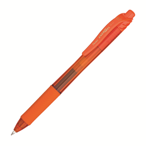 EnerGel-X Retractable Gel Roller, (0.7mm) Metal Tip, Orange Ink – Gel Roller Pen | Pentel Stationery of Canada Ltd.