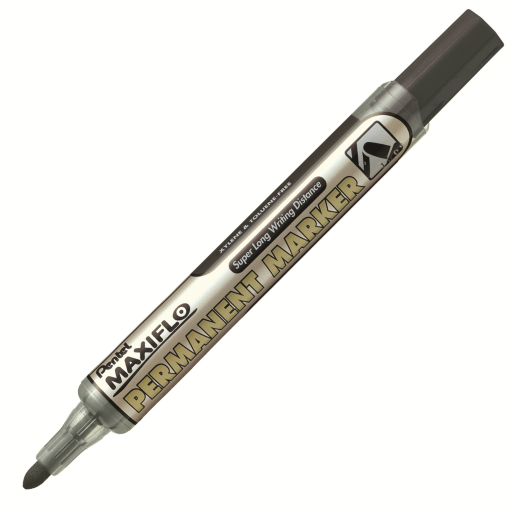 Maxiflo Permanent Marker (4.5mm), Bullet Tip, Black Ink – Permanent Marker | Pentel Stationery of Canada Ltd.