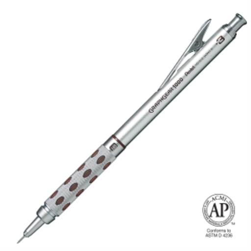 GraphGear 1000 Retractable Mechancial Drafting Pencil (0.3mm), Brown Accents, Gift Case – Mechanical Pencil | Pentel Stationery of Canada Ltd.