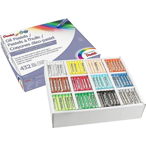 Pentel Arts Oil Pastels - 432 Piece Classroom Size Pack – Oil Pastel | Pentel Stationery of Canada Ltd.
